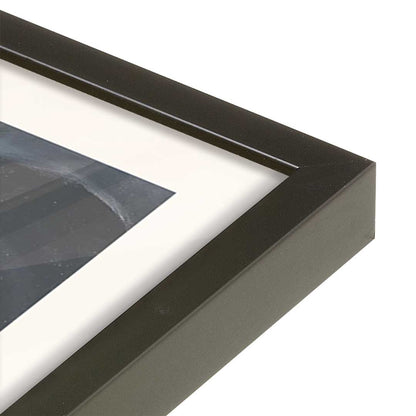 [Color:Satin Black], Picture of art in a Satin Black frame at an angle