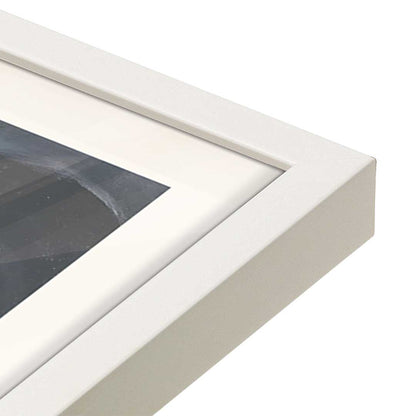 [Color:Opaque White], Picture of art in a Opaque White frame at an angle