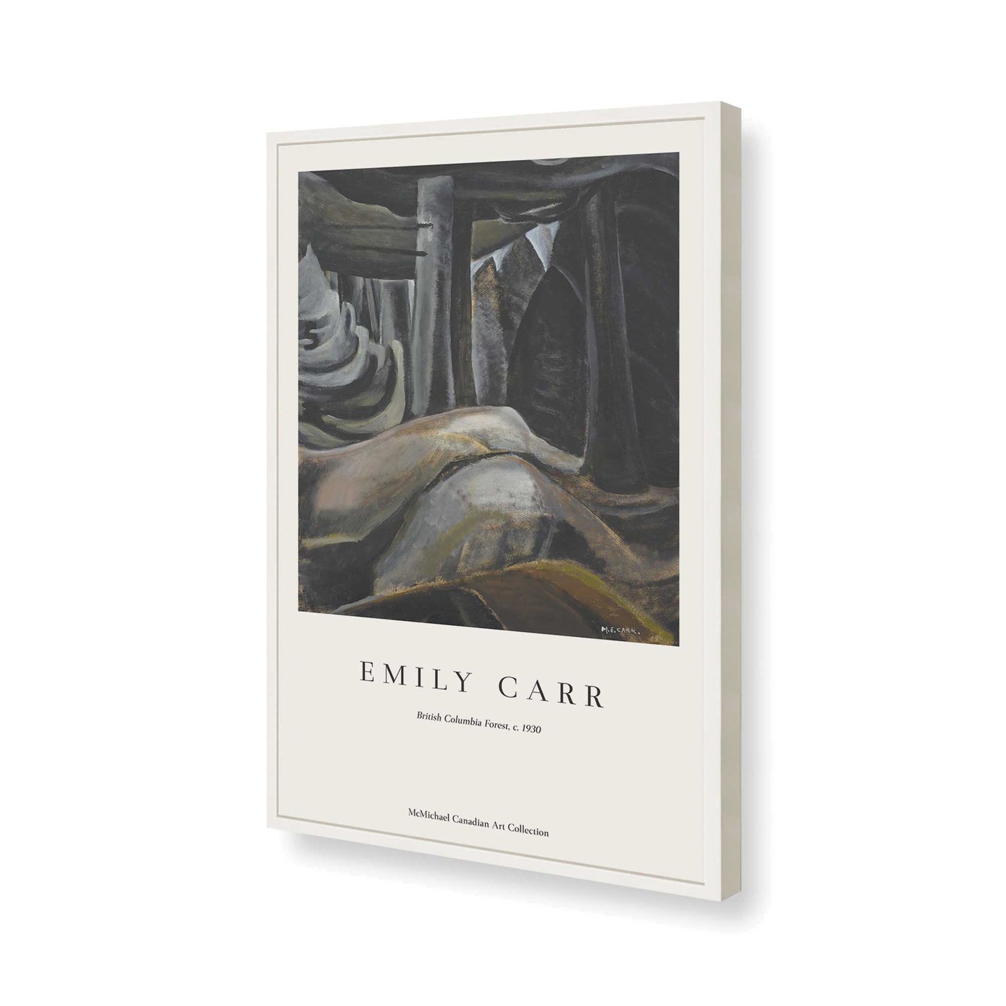 [Color:Opaque White], Picture of art in a Opaque White frame of the corner