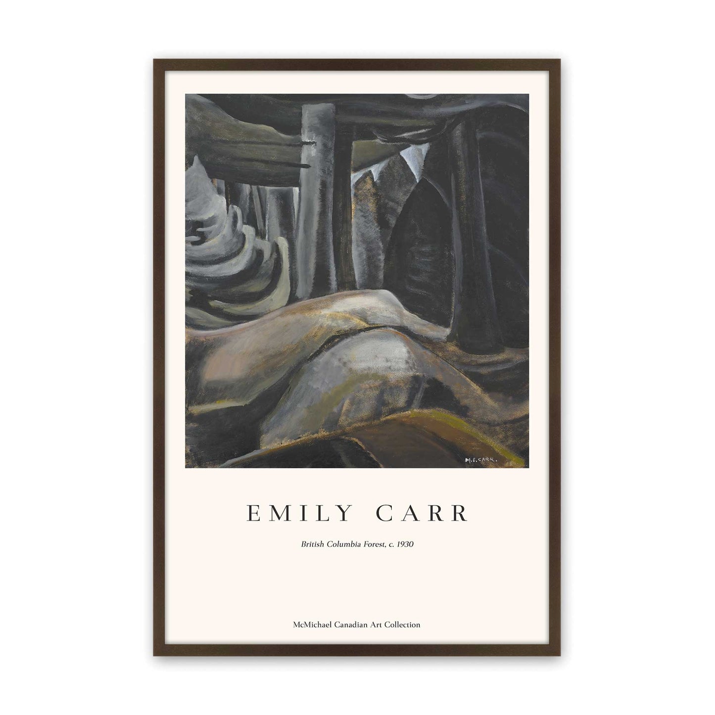 [Color:Brown], Picture of art in a Brown frame