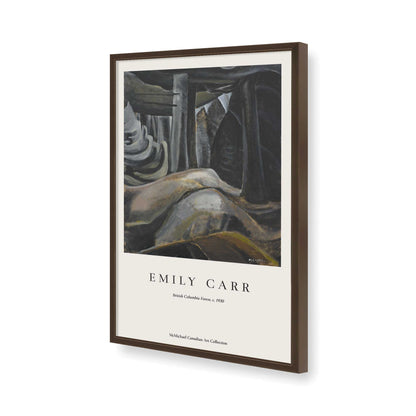 [Color:Brown], Picture of art in a Brown frame of the corner