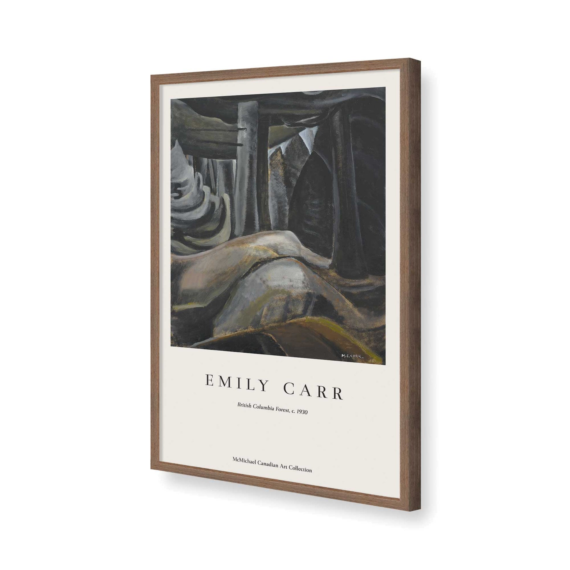[Color:Walnut], Picture of art in a Walnut frame of the corner