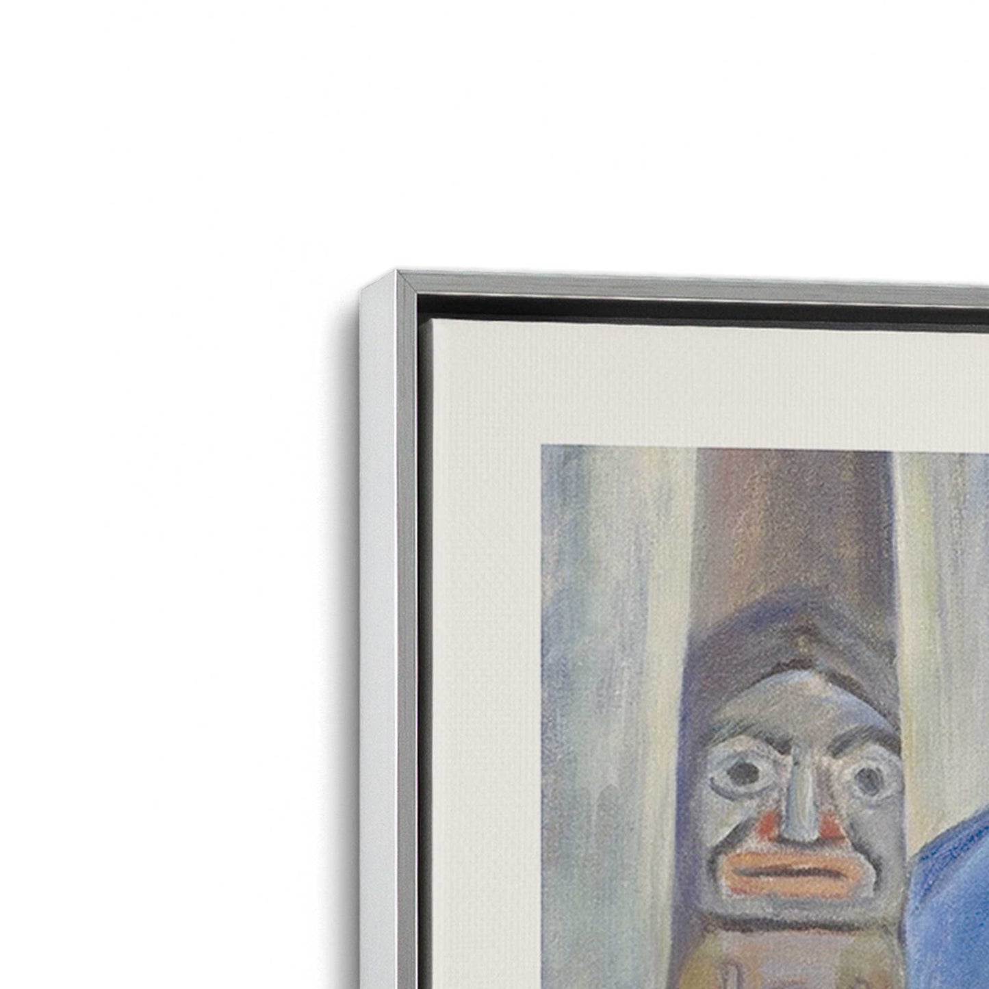 [Color:Polished Chrome], Picture of art in a Polished Chrome frame at an angle