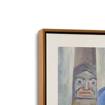 [Color:Polished Gold], Picture of art in a Polished Gold frame at an angle