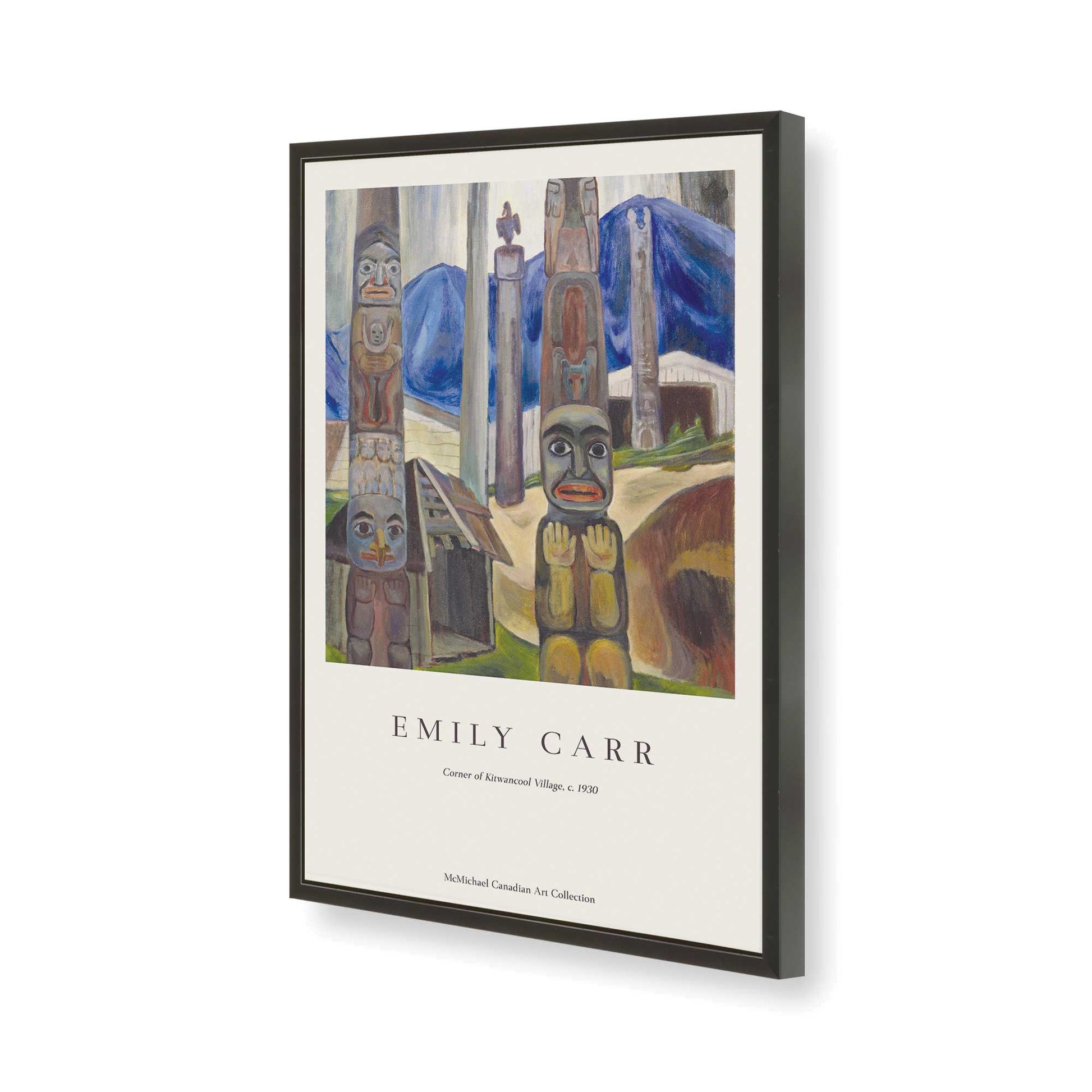 [Color:Satin Black], Picture of art in a Satin Black frame of the corner