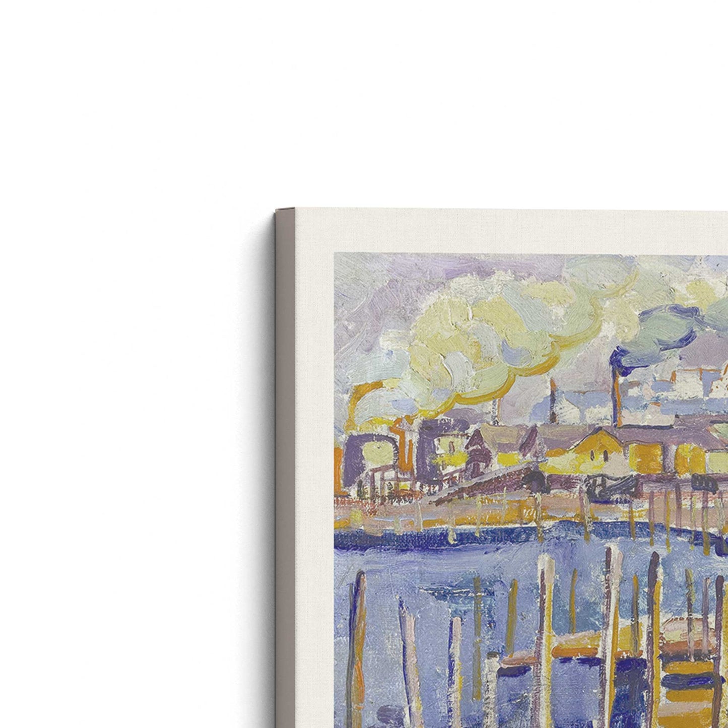 [Color:Stretched Canvas], Picture of the corner of the art