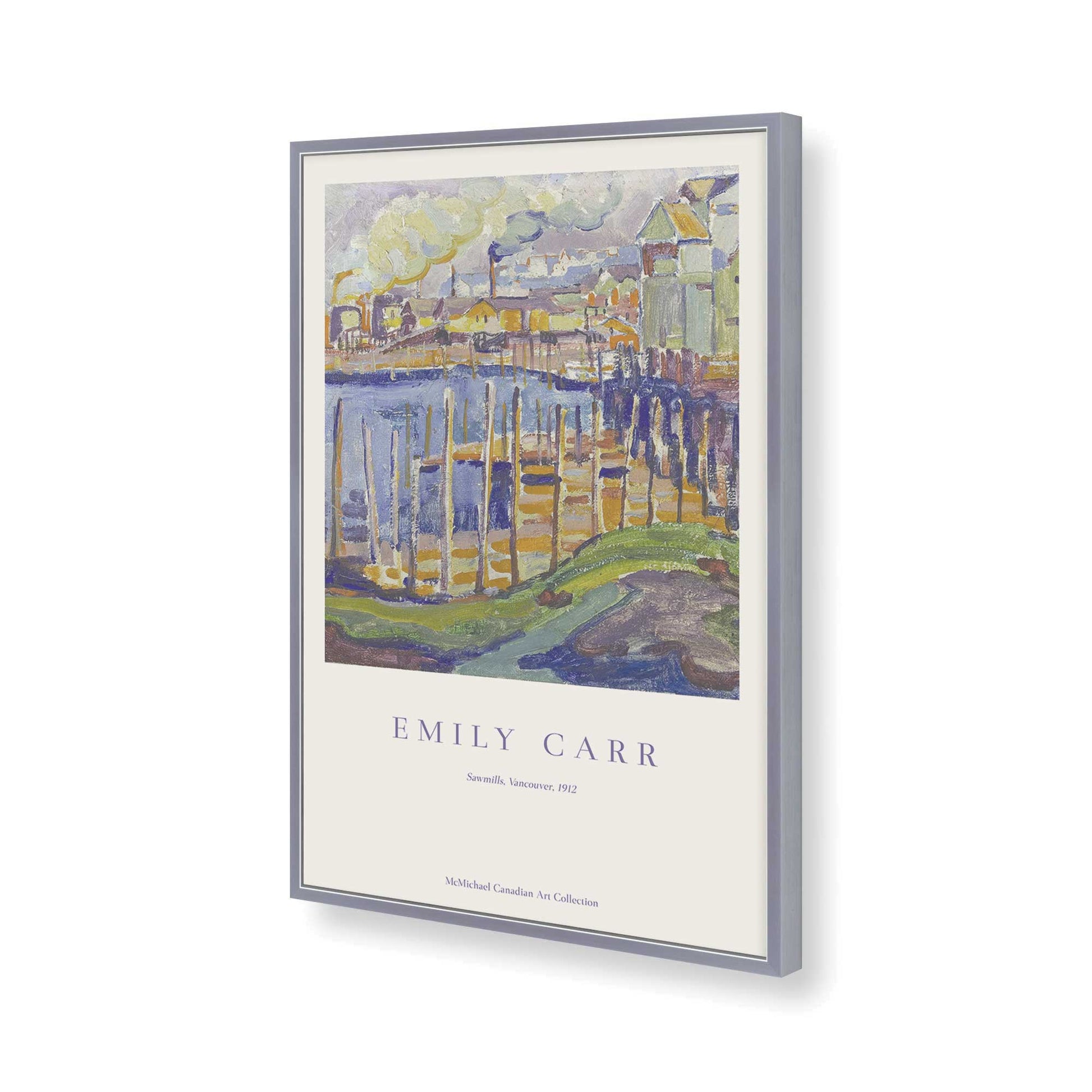 [Color:Polished Chrome], Picture of art in a Polished Chrome frame of the corner