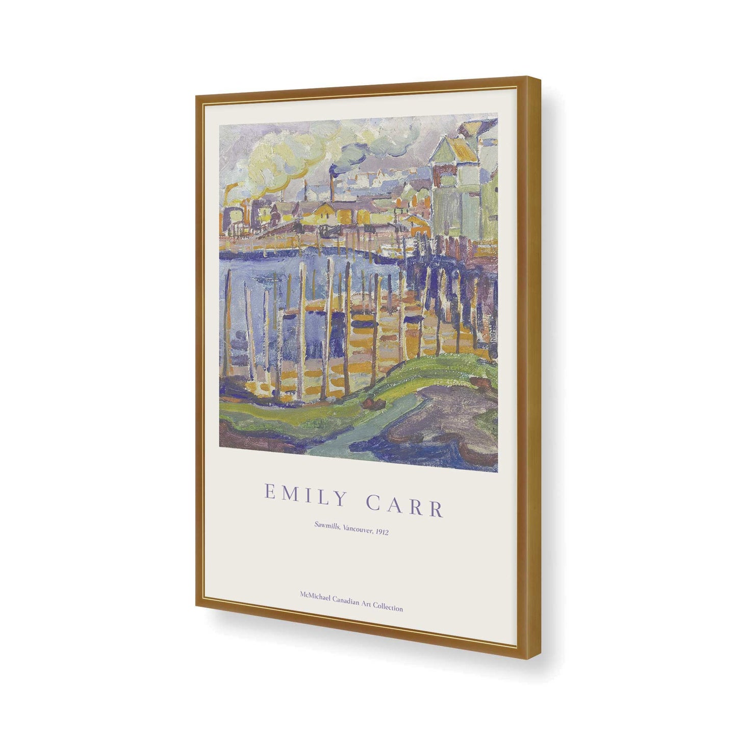 [Color:Polished Gold], Picture of art in a Polished Gold frame of the corner