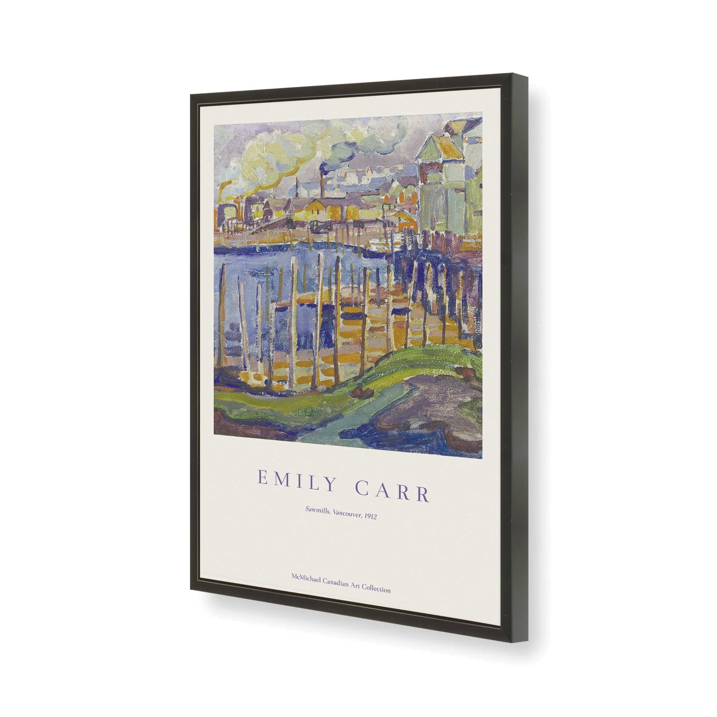 [Color:Satin Black], Picture of art in a Satin Black frame of the corner
