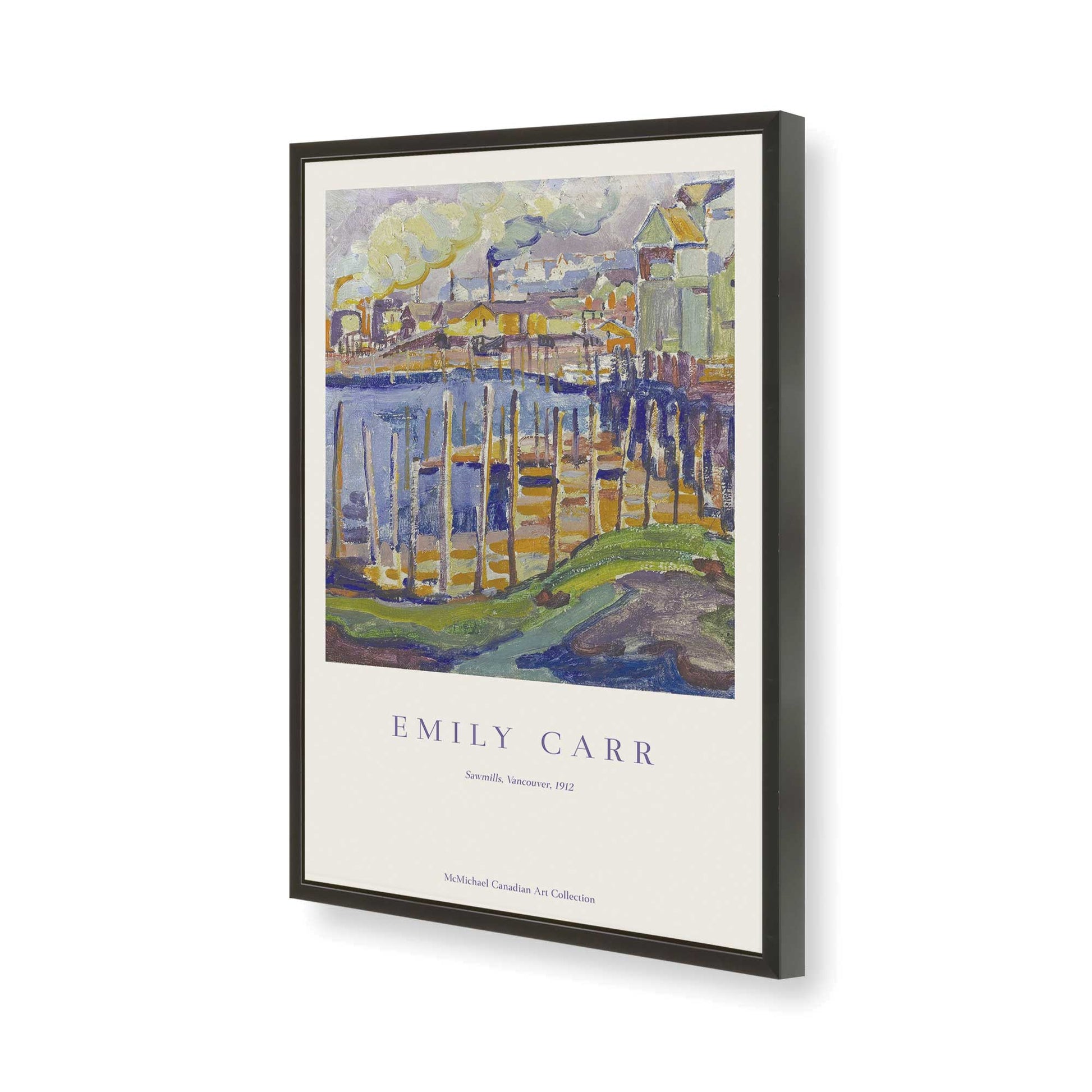 [Color:Satin Black], Picture of art in a Satin Black frame of the corner