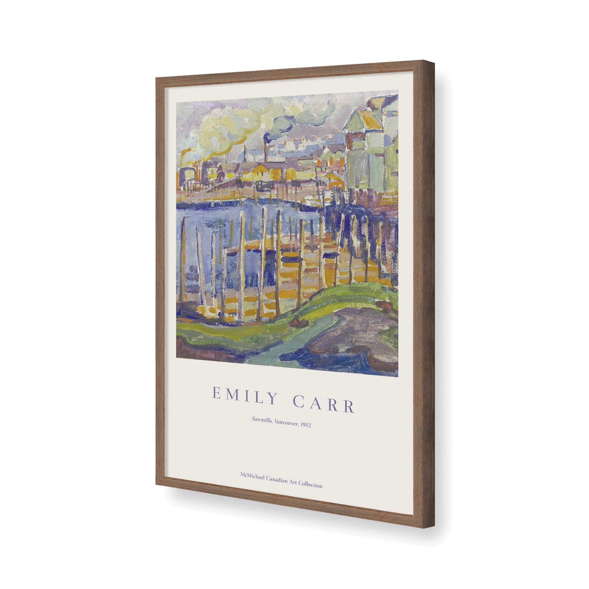 [Color:Walnut], Picture of art in a Walnut frame of the corner