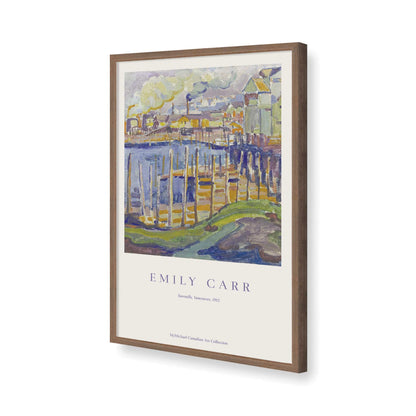 [Color:Walnut], Picture of art in a Walnut frame of the corner