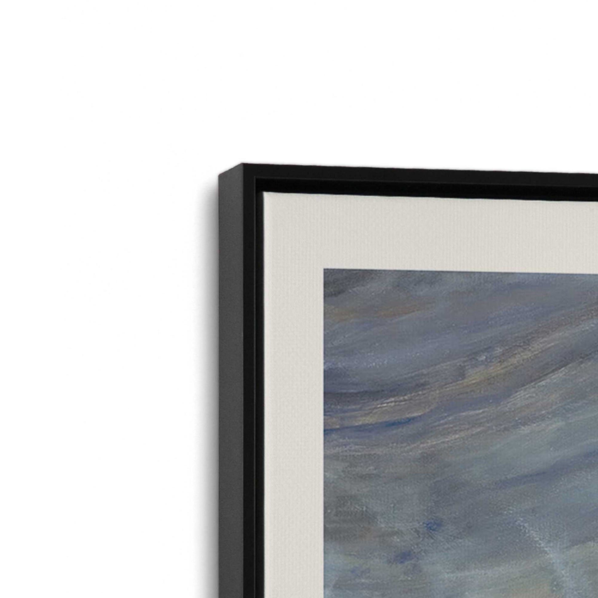 [Color:Satin Black], Picture of art in a Satin Black frame at an angle