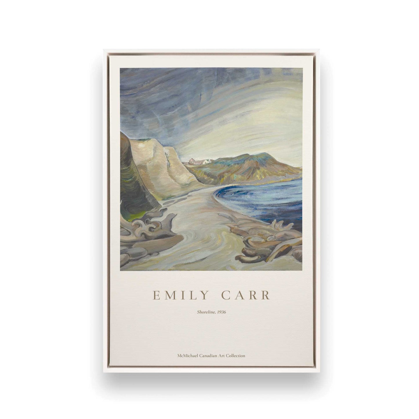 [Color:Opaque White], Picture of art in a White frame