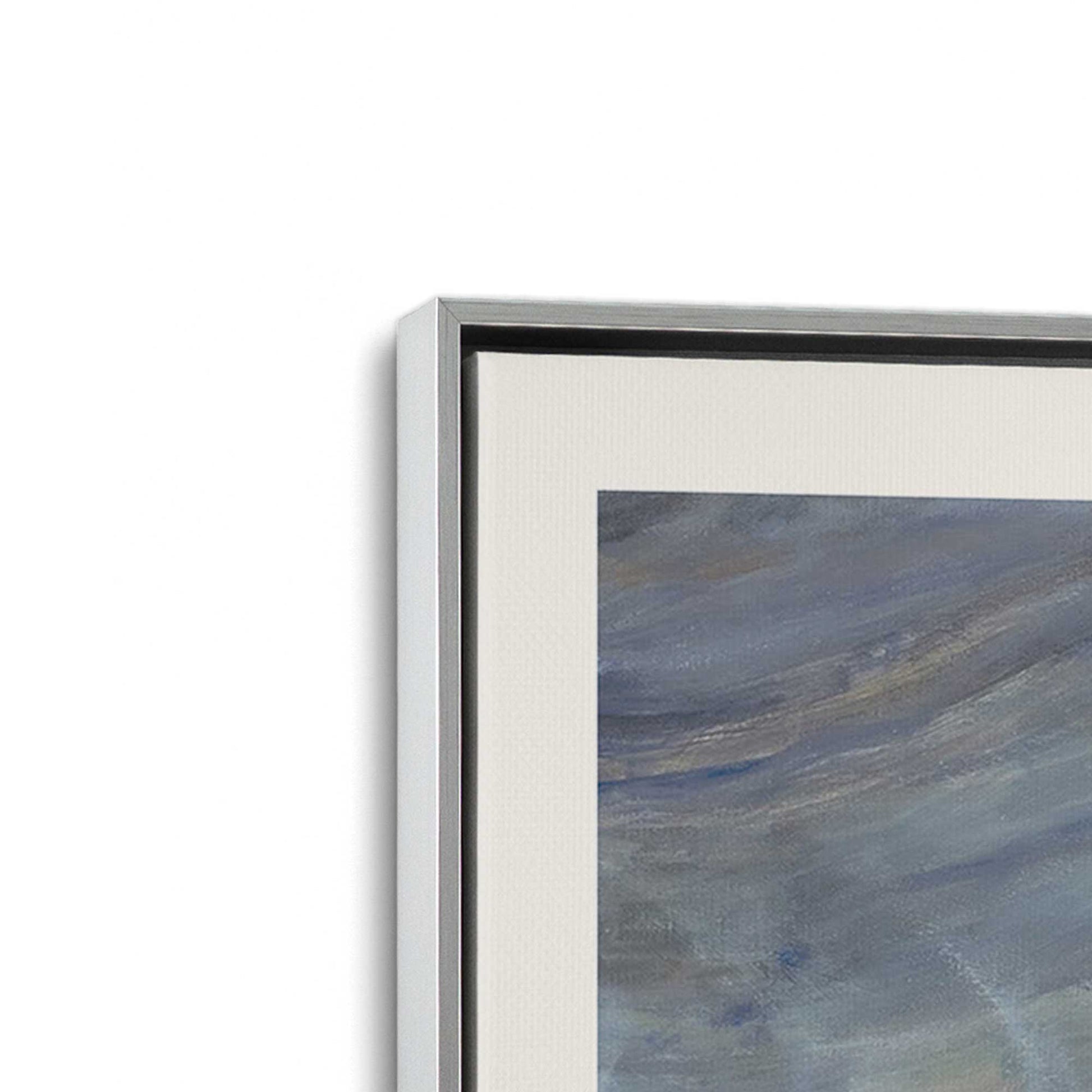 [Color:Polished Chrome], Picture of art in a Polished Chrome frame at an angle