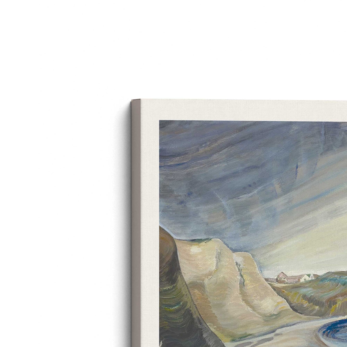 [Color:Stretched Canvas], Picture of the corner of the art