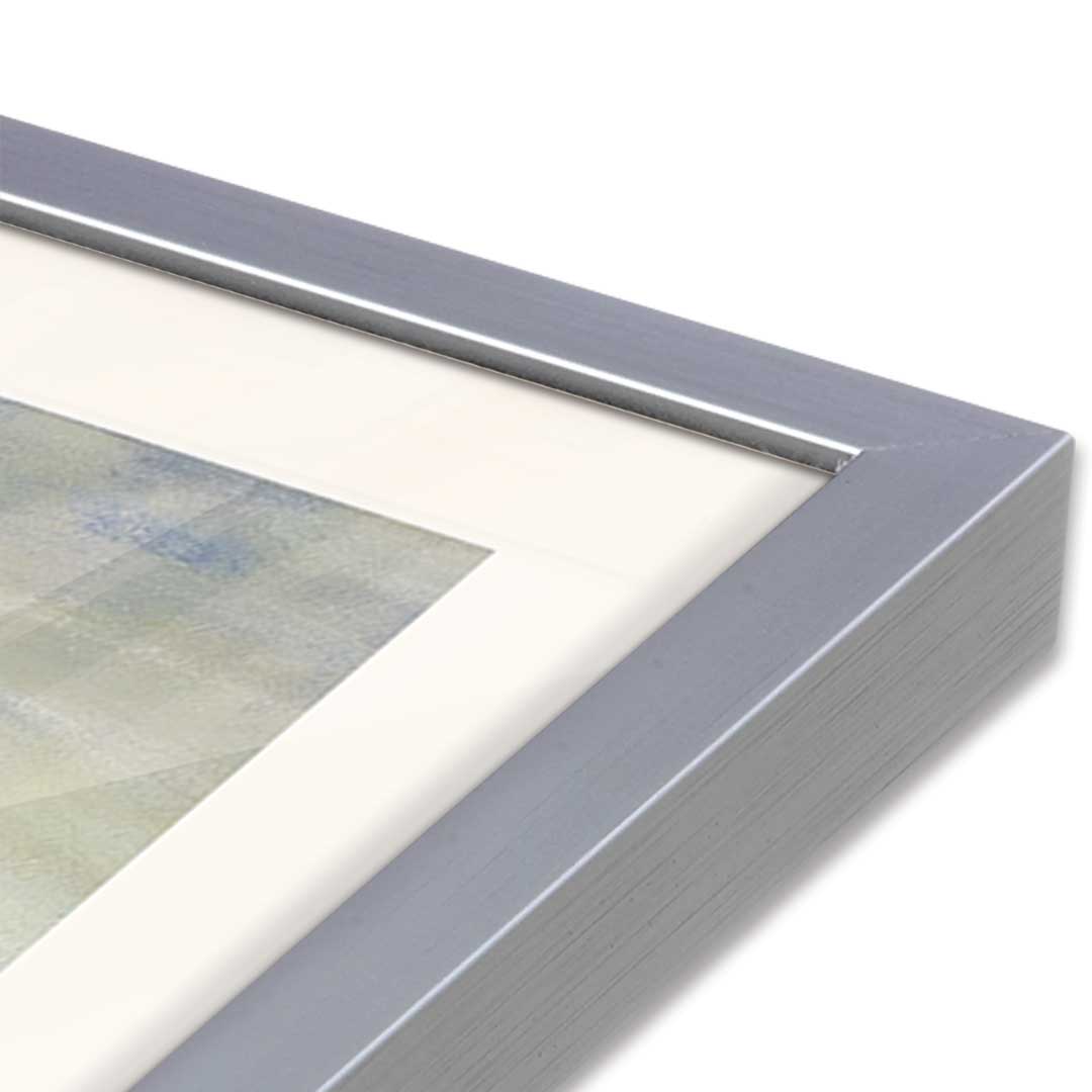[Color:Polished Chrome], Picture of art in a Polished Chrome frame at an angle