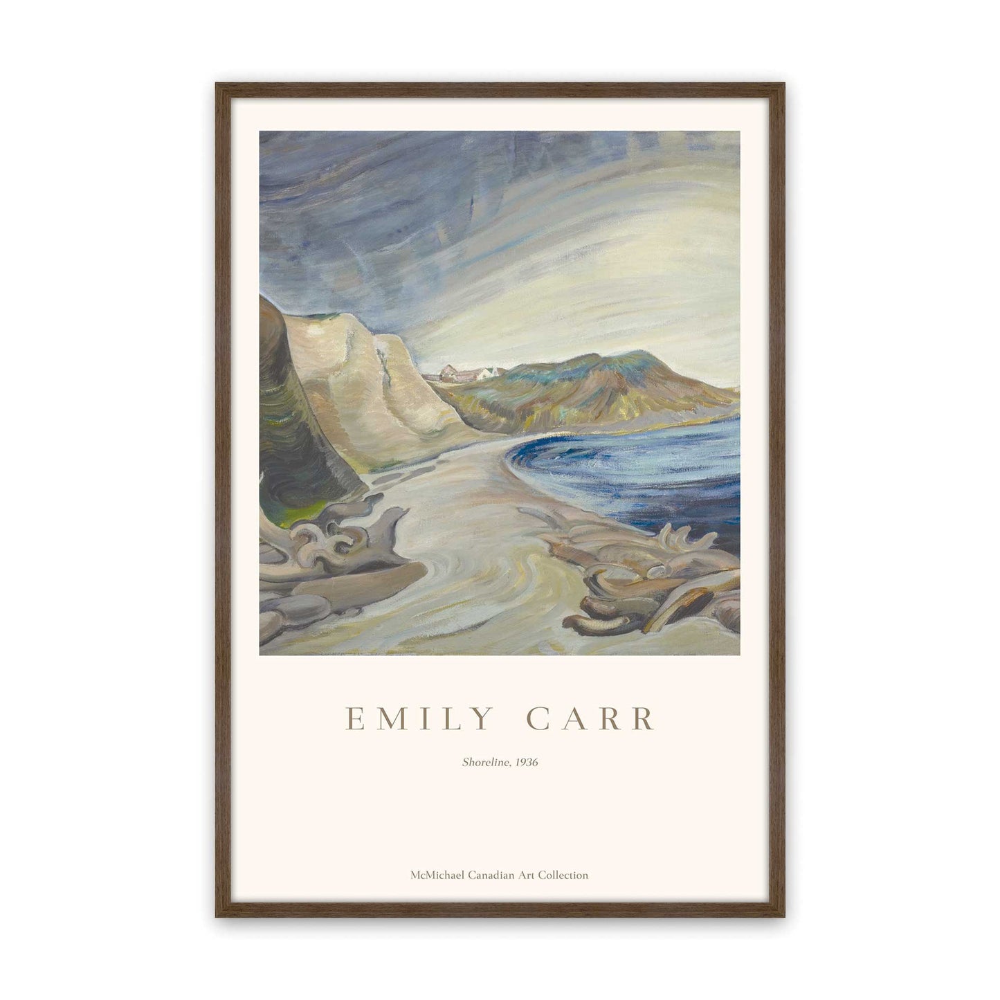 [Color:Walnut], Picture of art in a Walnut frame