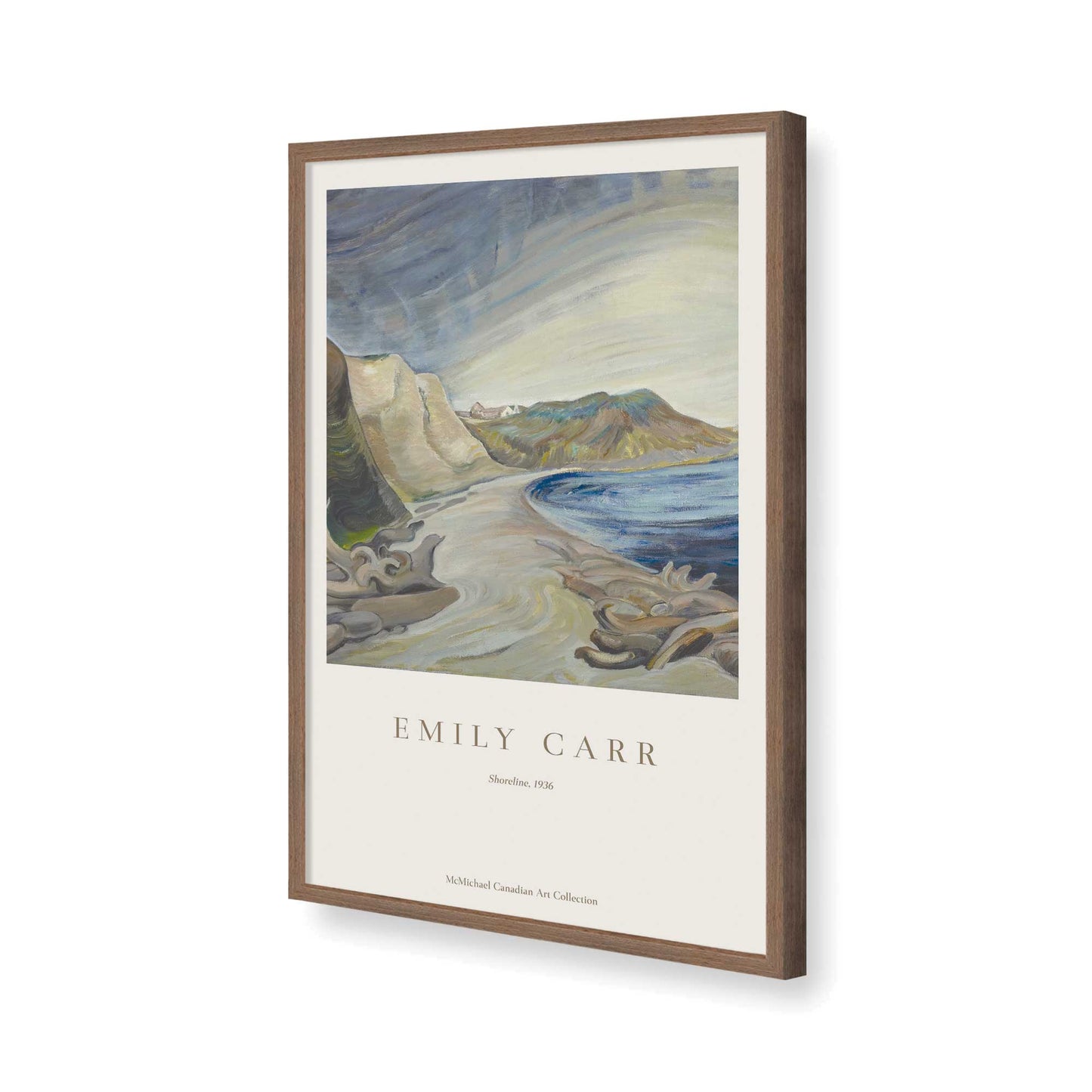 [Color:Walnut], Picture of art in a Walnut frame of the corner