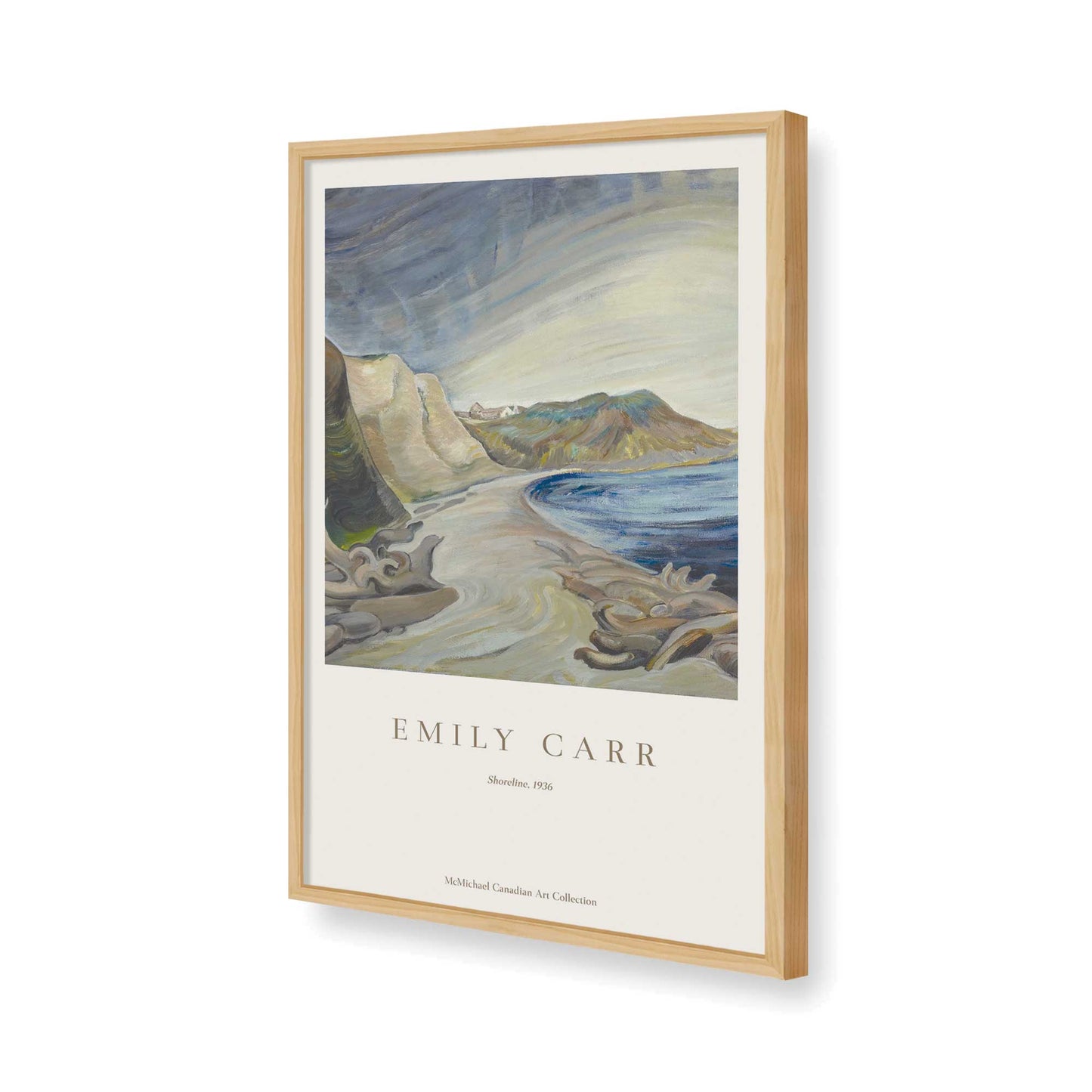 [Color:American Maple], Picture of art in a American Maple frame of the corner