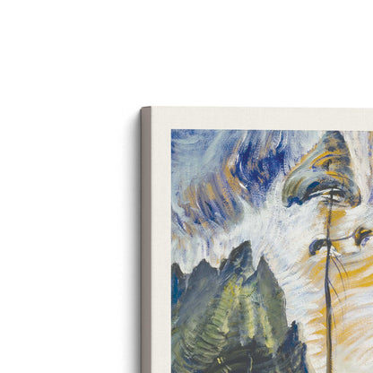 [Color:Stretched Canvas], Picture of the corner of the art
