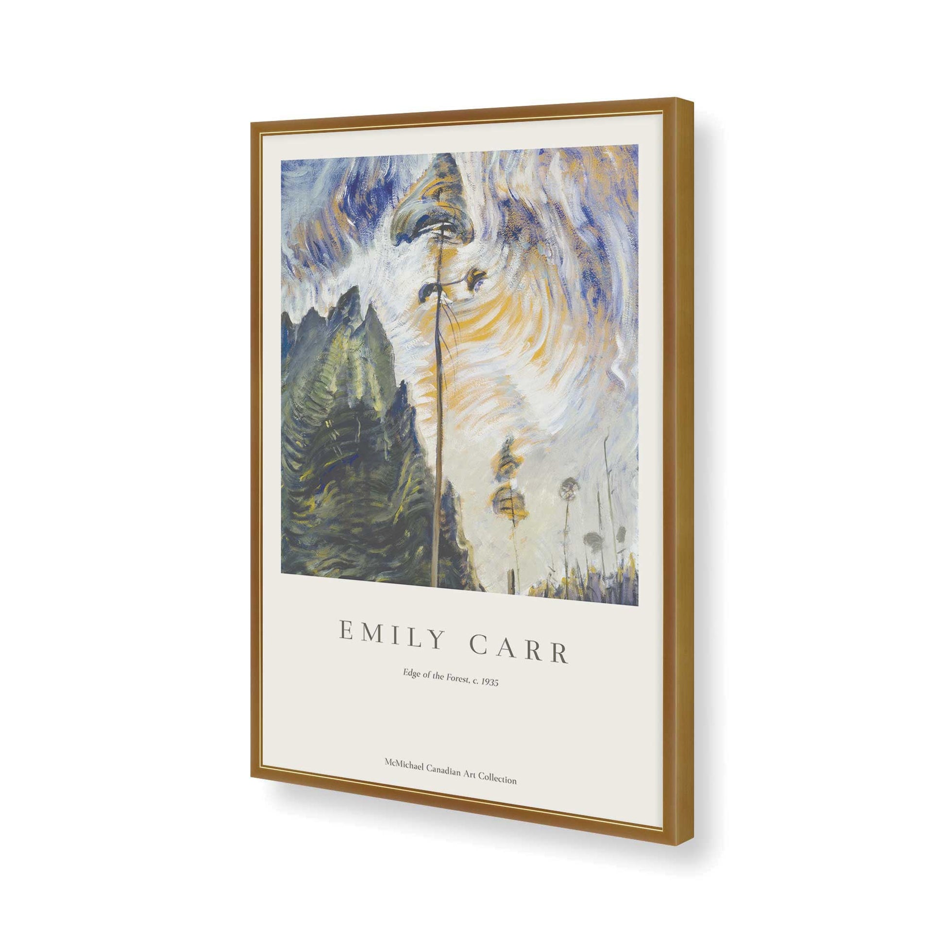 [Color:Polished Gold], Picture of art in a Polished Gold frame of the corner