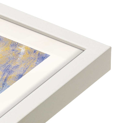 [Color:Opaque White], Picture of art in a Opaque White frame at an angle