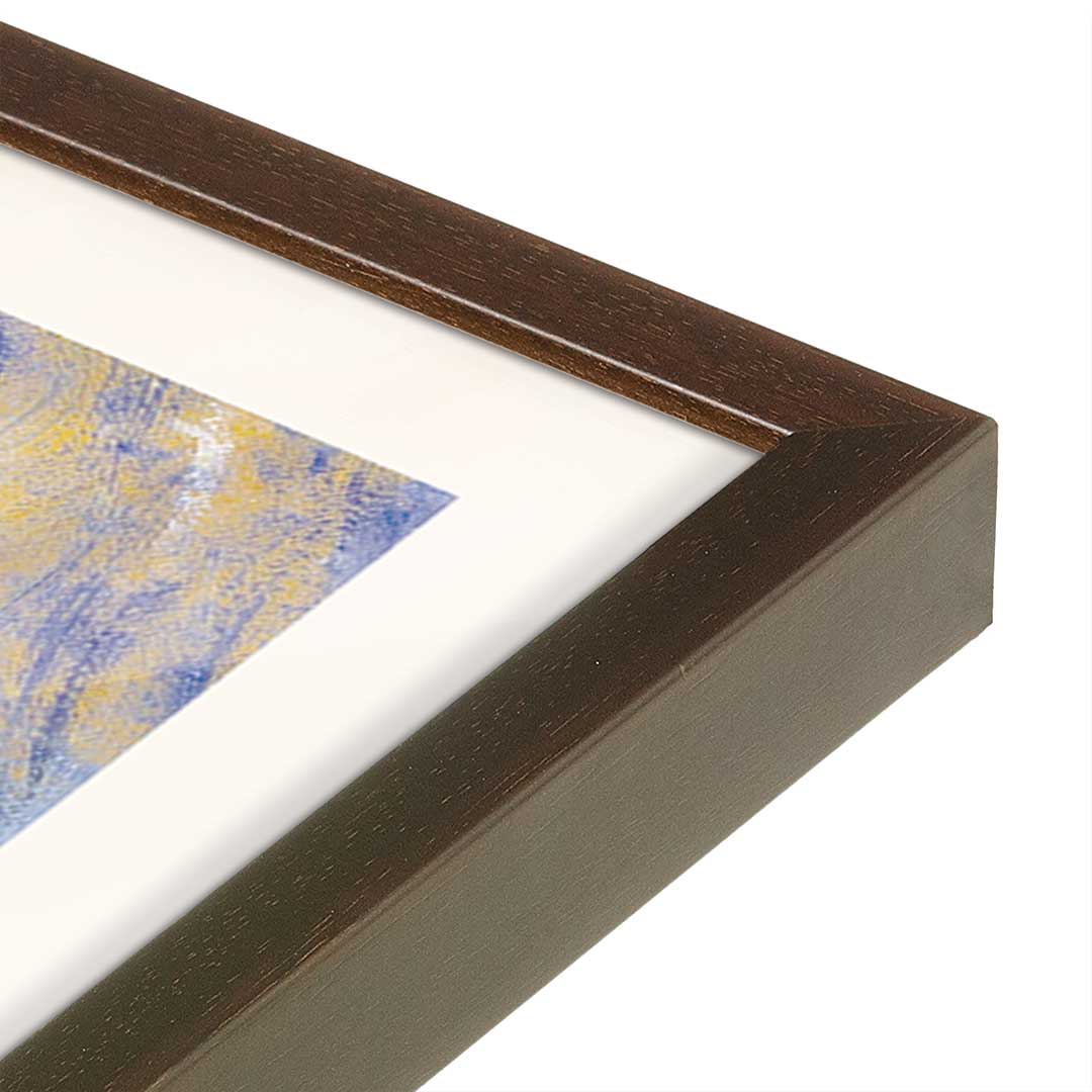 [Color:Belvinder Brown], Picture of art in a Belvinder Brown frame at an angle