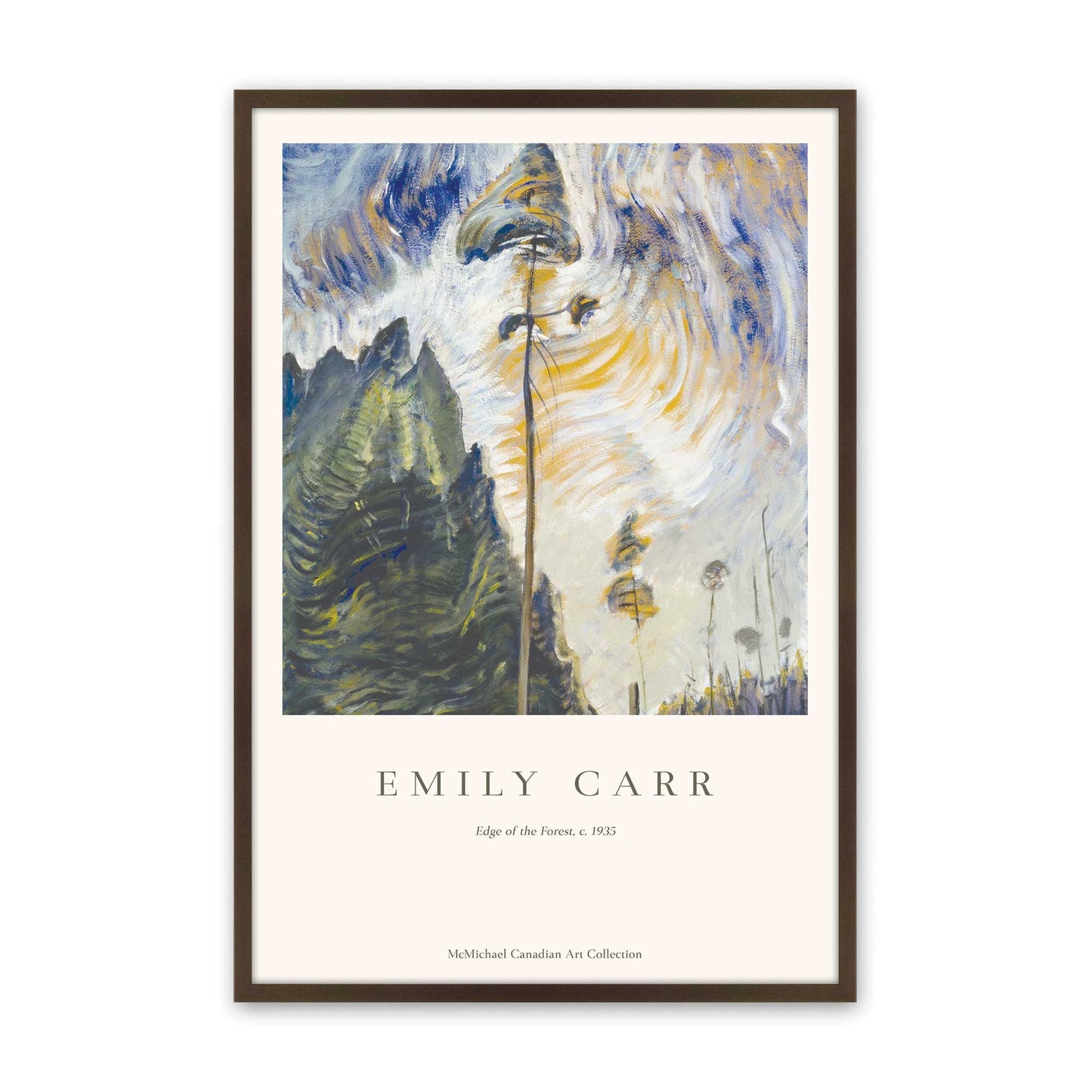 [Color:Brown], Picture of art in a Brown frame