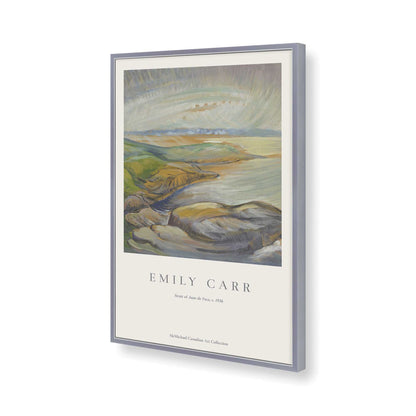 [Color:Polished Chrome], Picture of art in a Polished Chrome frame of the corner