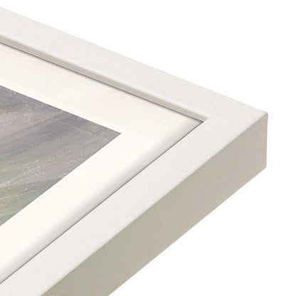 [Color:Opaque White], Picture of art in a Opaque White frame at an angle