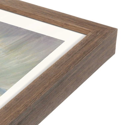 [Color:Walnut], Picture of art in a Walnut frame at an angle