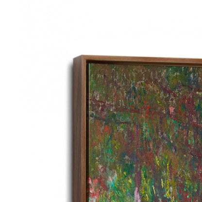[Color:Satin Black], Picture of art in a Satin Black frame at an angle