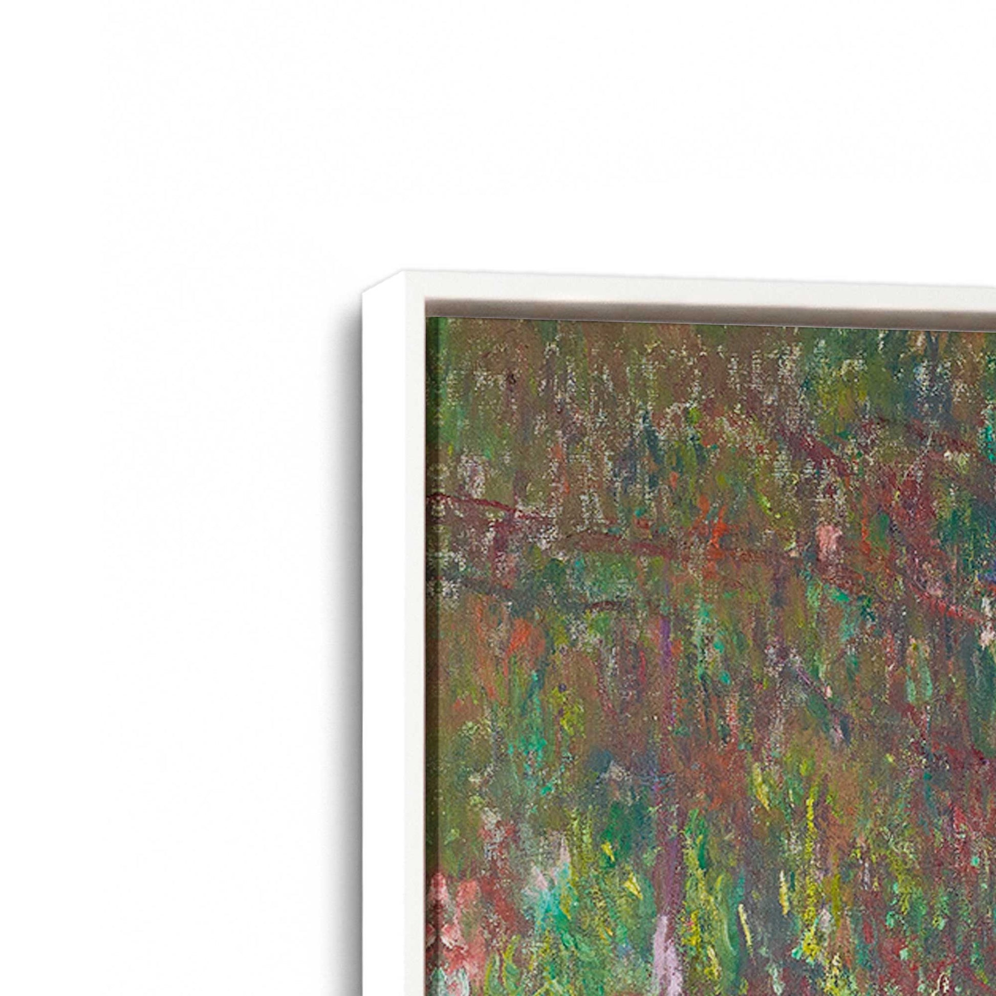 [Color:Opaque White], Picture of art in a White frame at an angle