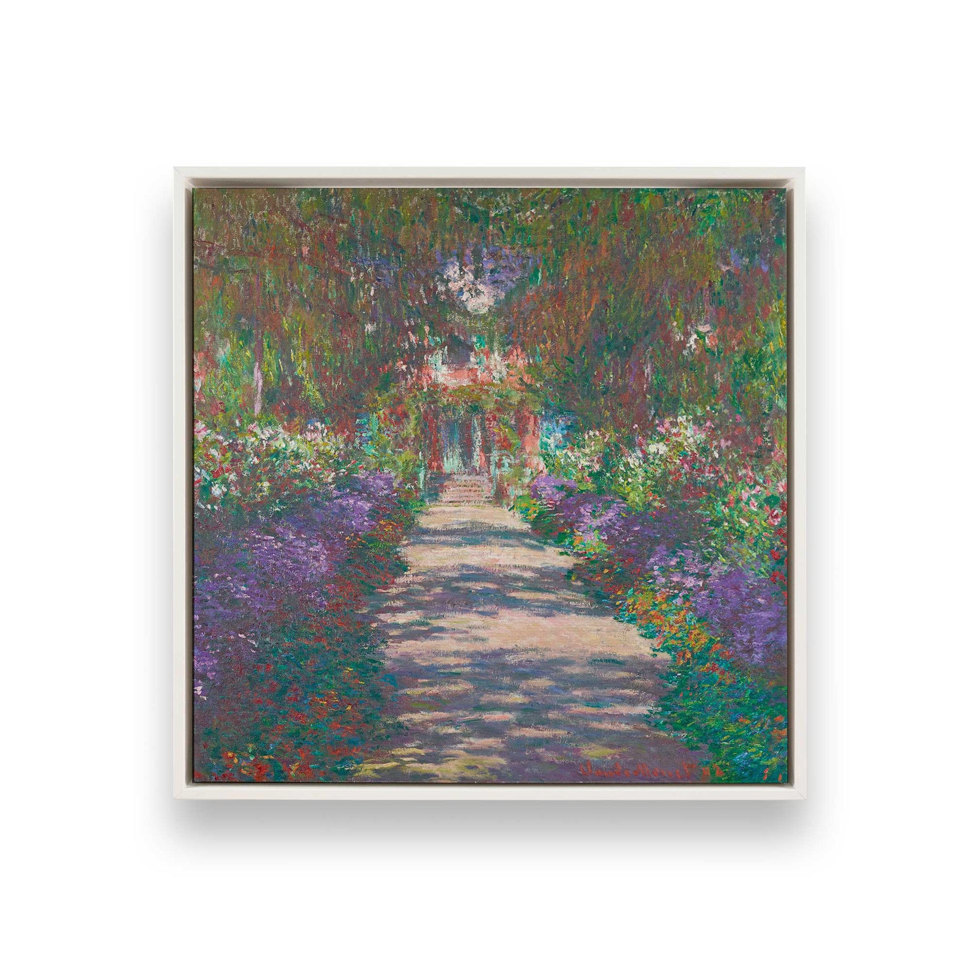 [Color:Opaque White], Picture of art in a White frame