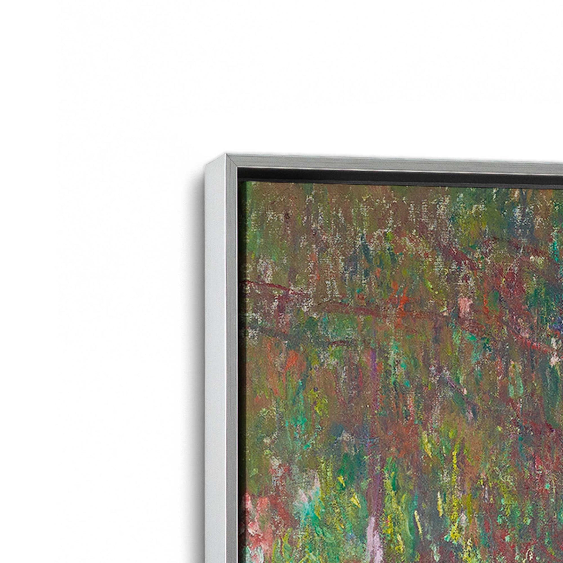 [Color:Polished Chrome], Picture of art in a Polished Chrome frame at an angle