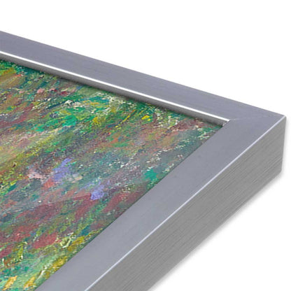 [Color:Polished Chrome], Picture of art in a Polished Chrome frame at an angle