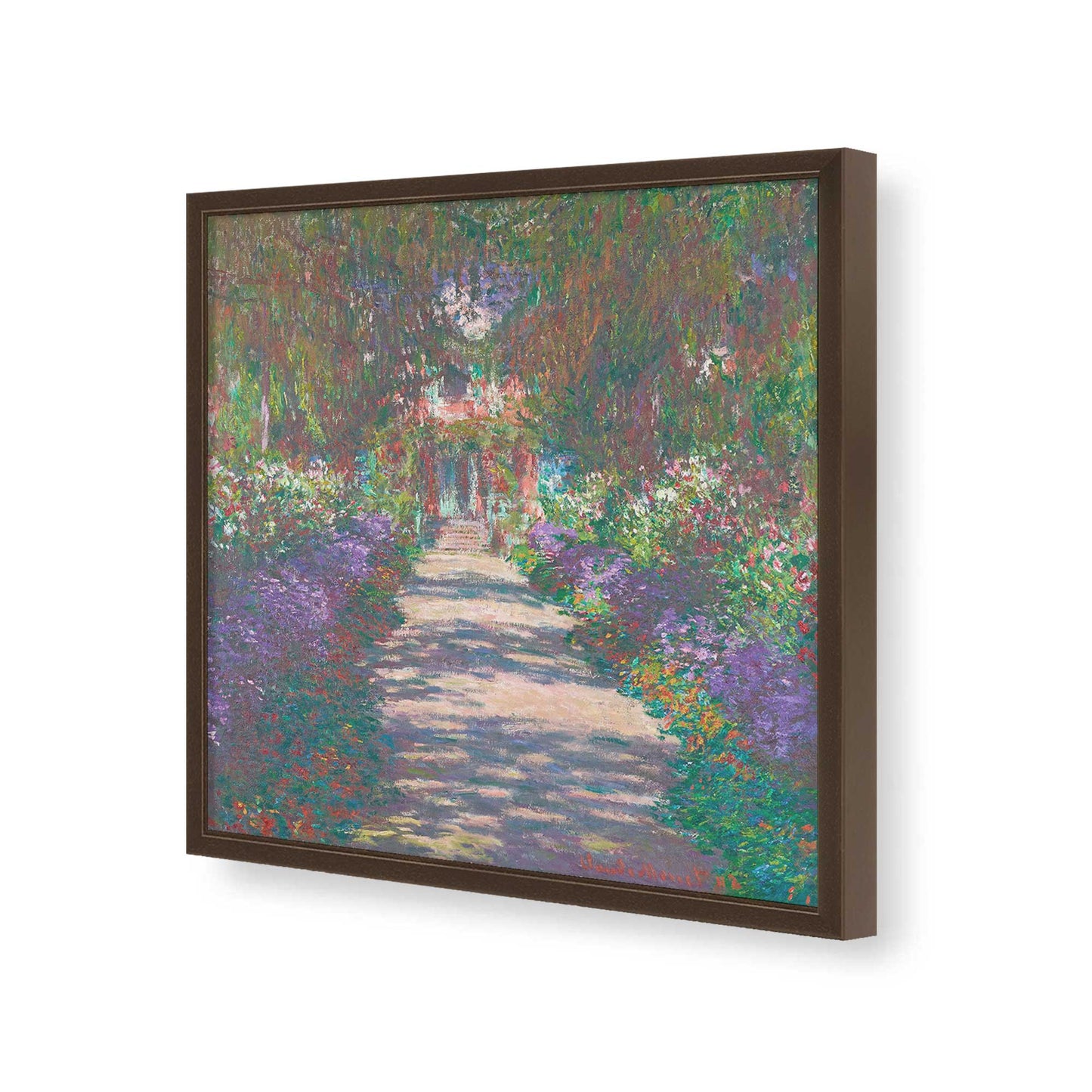 [Color:Espresso], Picture of art in a Espresso frame of the corner