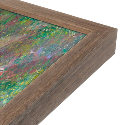 [Color:Walnut], Picture of art in a Walnut frame at an angle