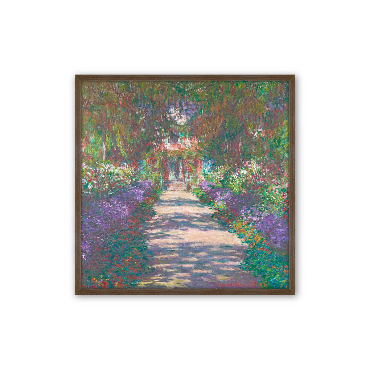 [Color:Walnut], Picture of art in a Walnut frame