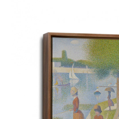 [Color:Walnut], Picture of art in a Walnut frame at an angle
