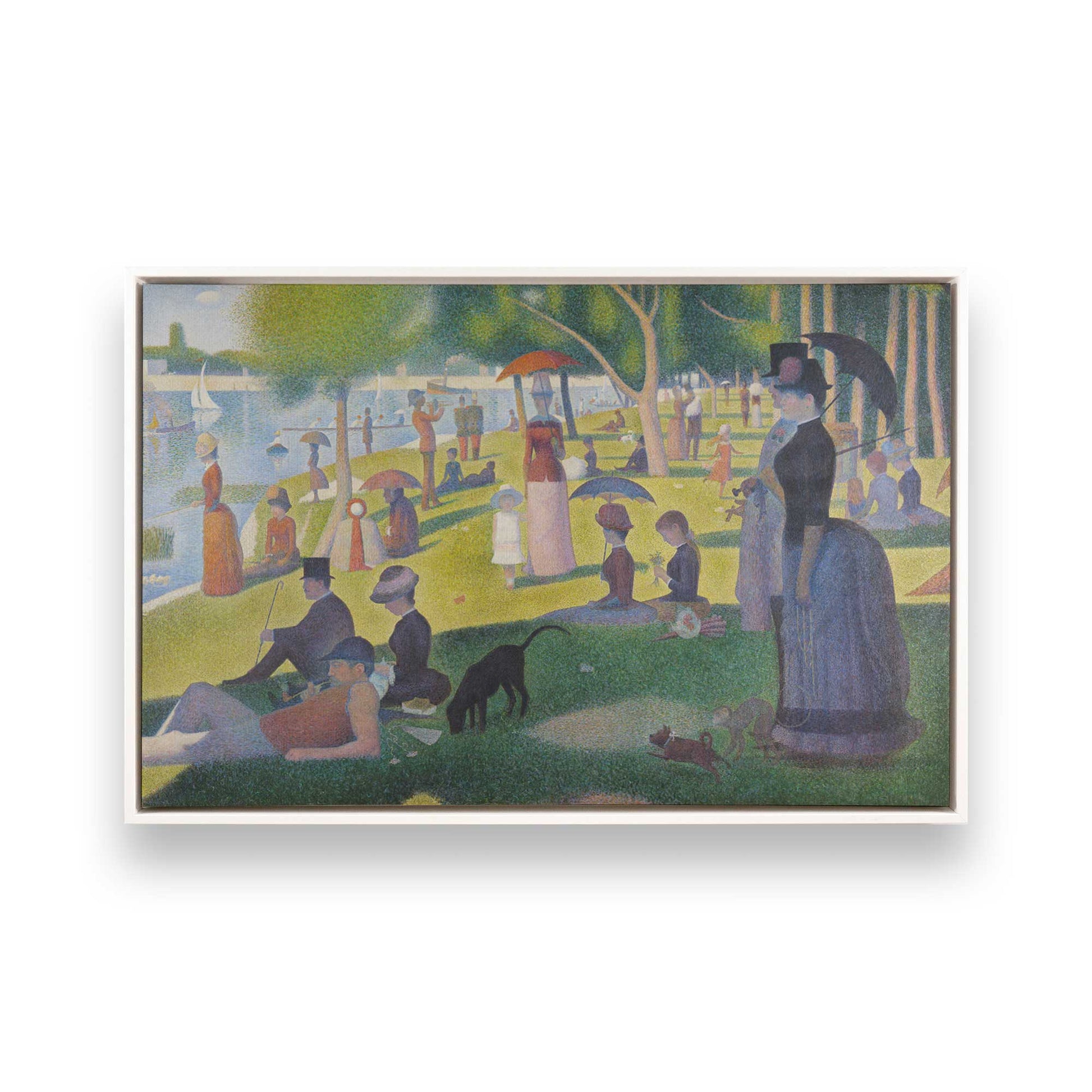 [Color:Opaque White], Picture of art in a White frame