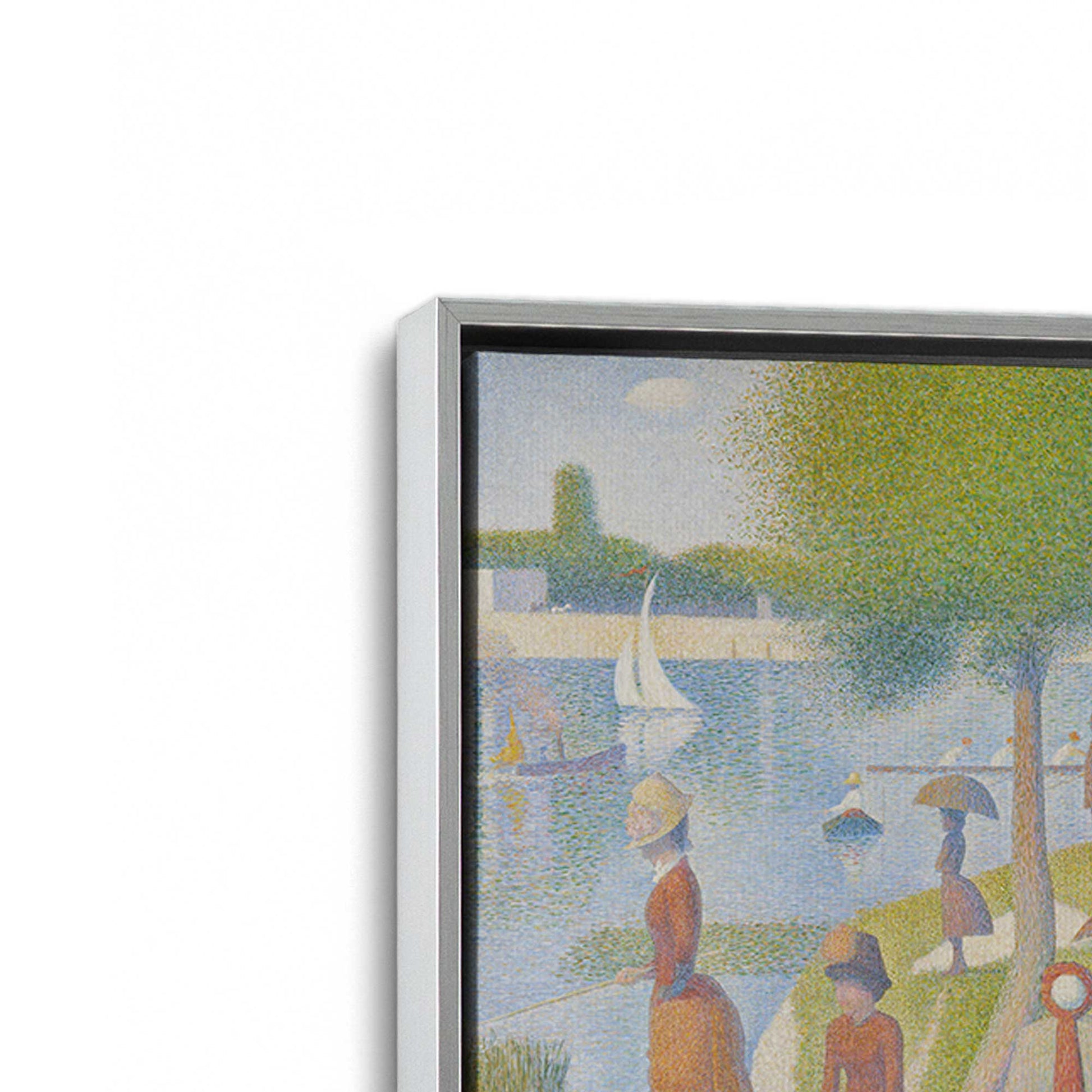 [Color:Polished Chrome], Picture of art in a Polished Chrome frame at an angle