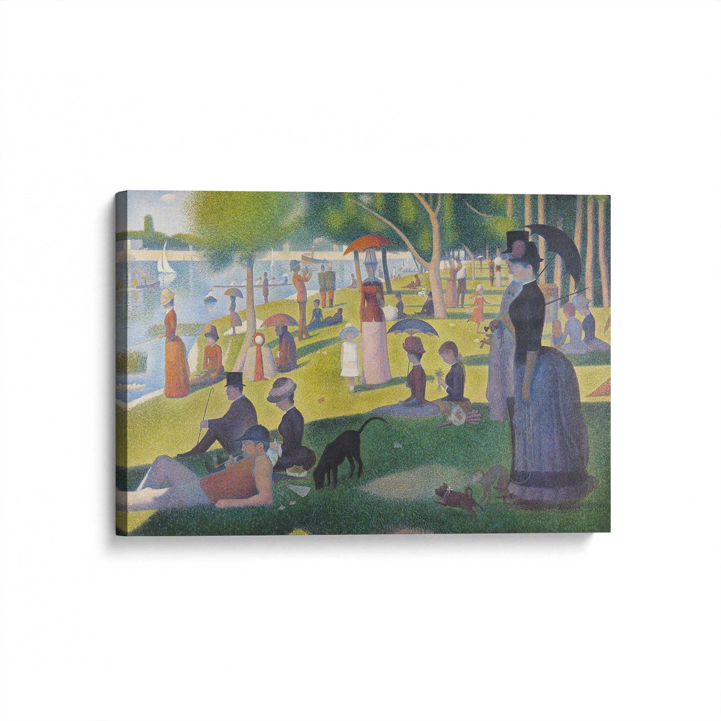 [Color:Stretched Canvas], Picture of art at an angle