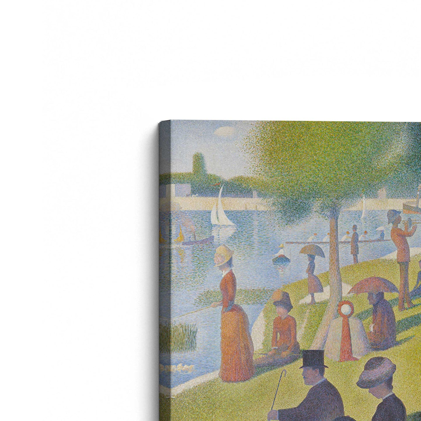 [Color:Stretched Canvas], Picture of the corner of the art
