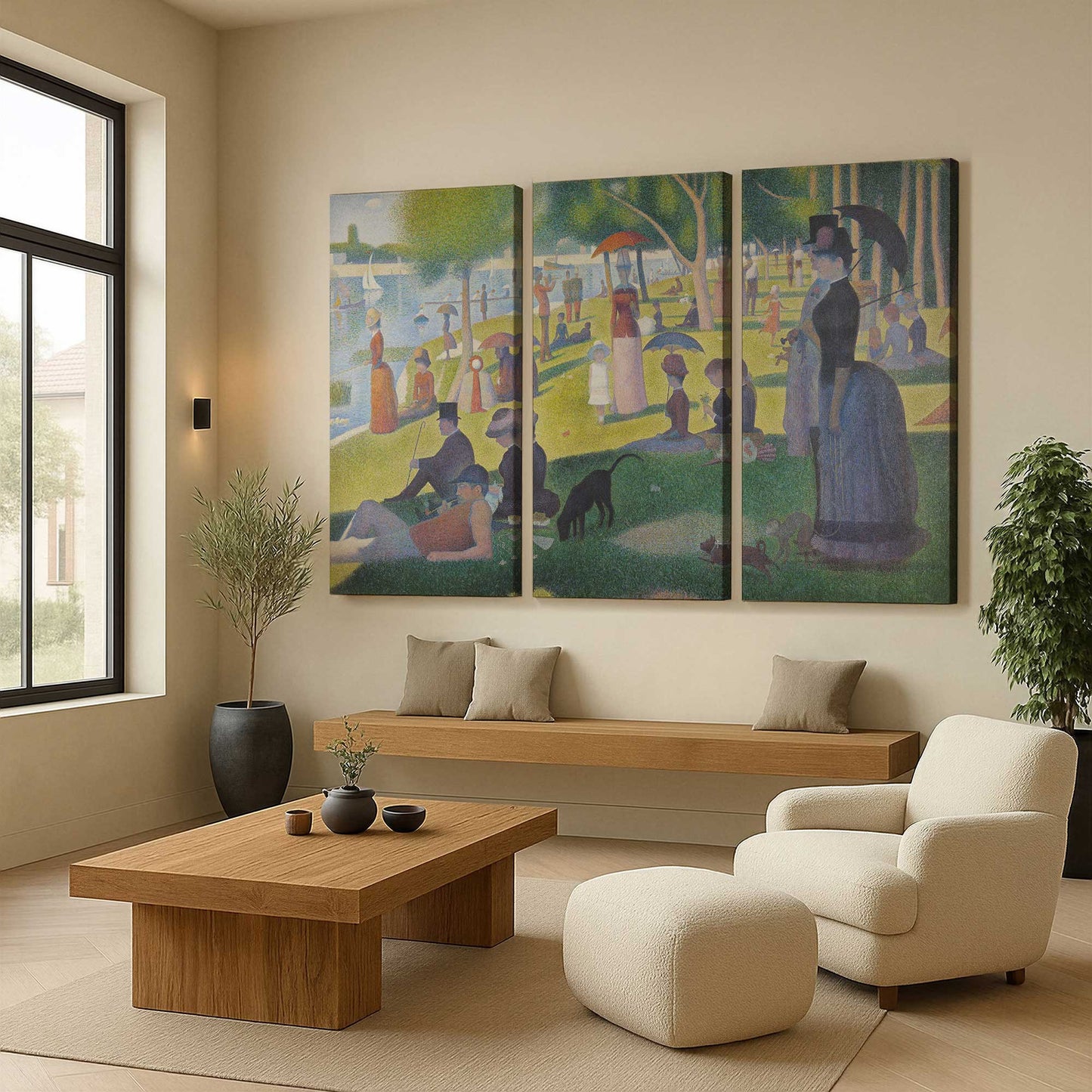 [Color:Stretched Canvas], Picture of art in a room