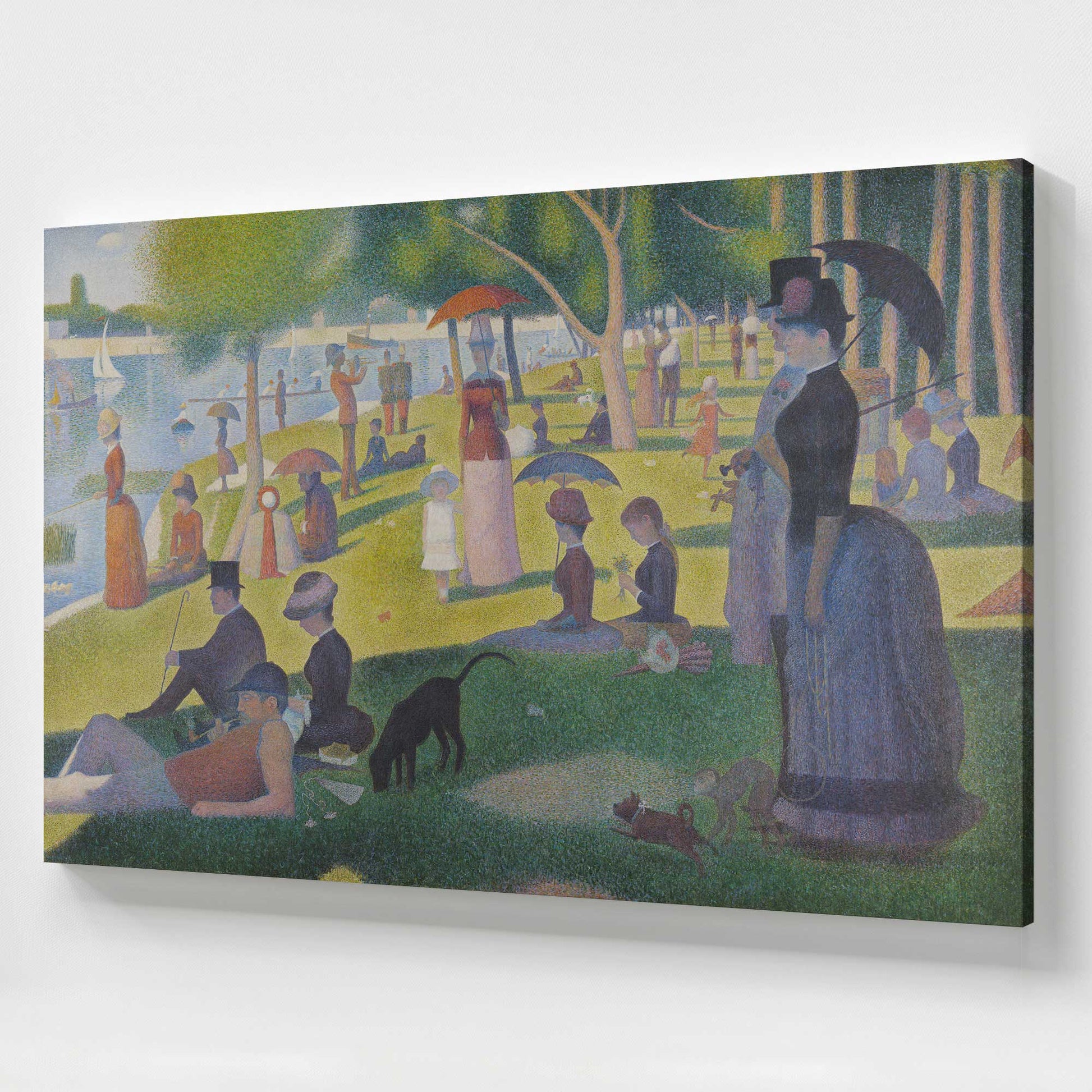[Color:Stretched Canvas], Picture of art at an angle
