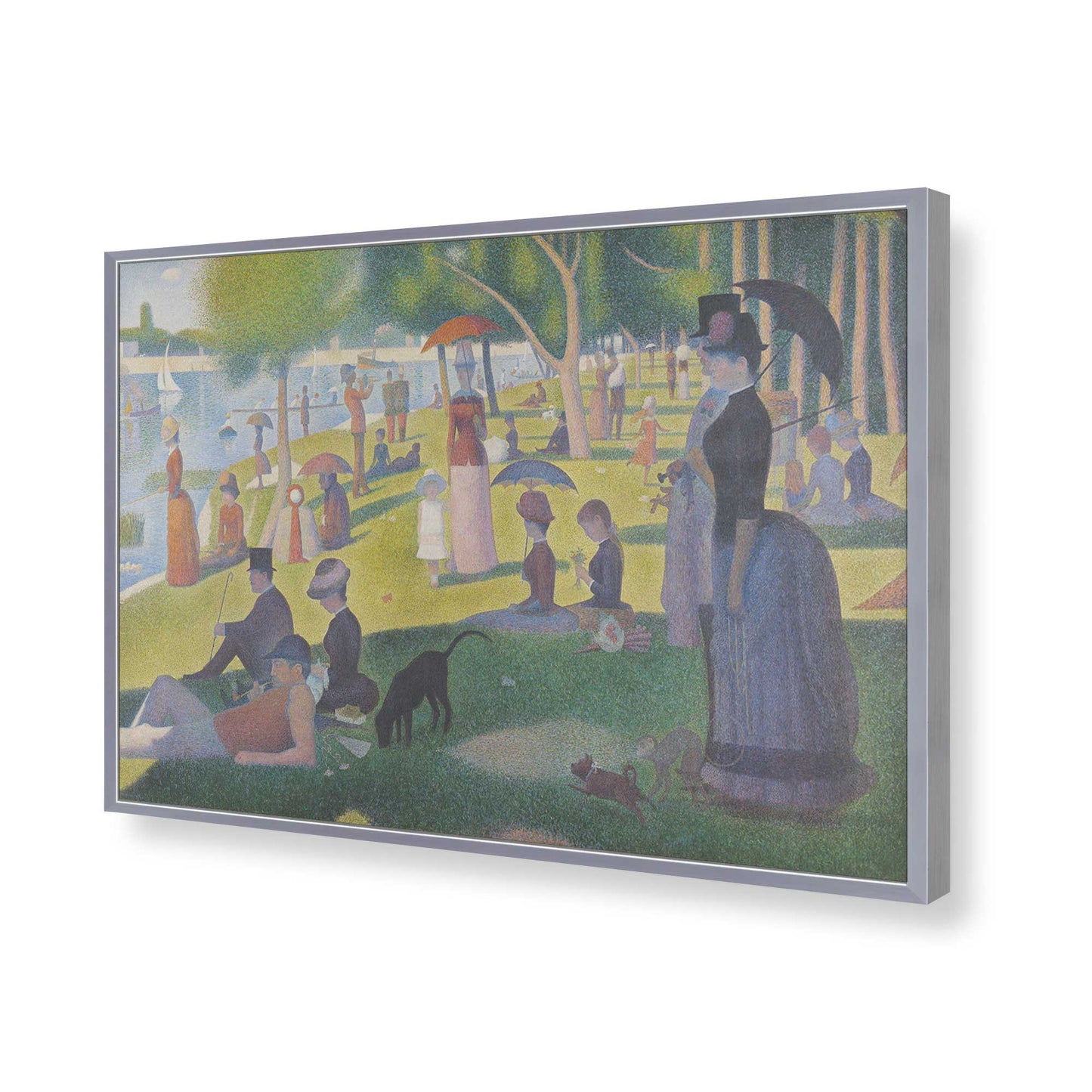 [Color:Polished Chrome], Picture of art in a Polished Chrome frame of the corner