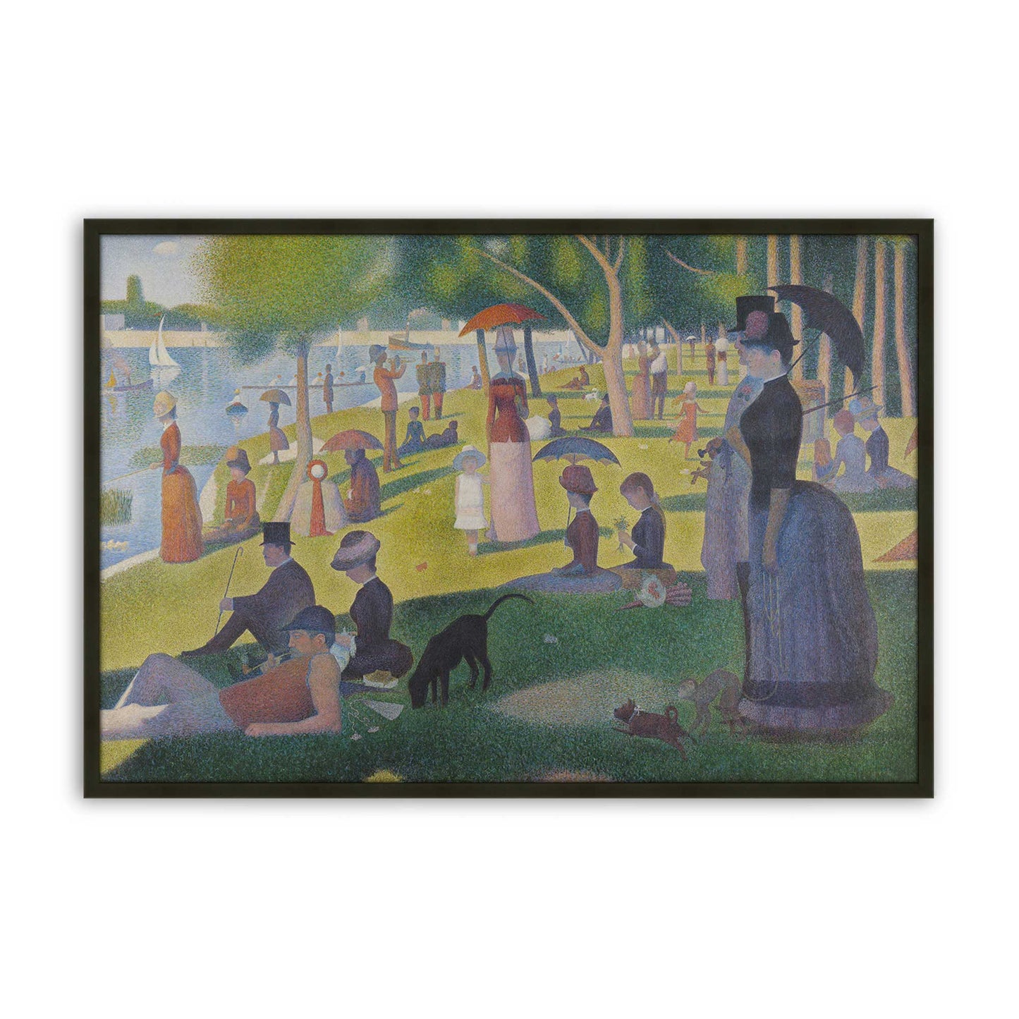 [Color:Satin Black], Picture of art in a Satin Black frame