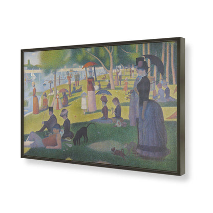 [Color:Satin Black], Picture of art in a Satin Black frame of the corner